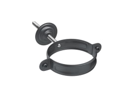 Хомут держатель трубы Aquasystem D100 мм, GreenCoat Pural BT matt, RR 23 (серый)