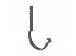Крюк крепления желоба длинный (14 см) Aquasystem D150 мм, GreenCoat Pural BT matt, RR 23 (серый)