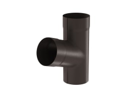 Тройник Aquasystem D90 мм, GreenCoat Pural BT matt, RR 32 (коричневый)