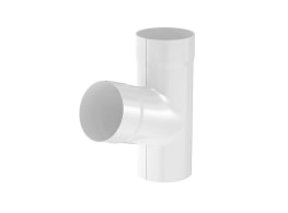 Тройник Aquasystem D90 мм, GreenCoat Pural BT, RR 20 (белый)