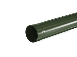 Труба водосточная 1м Aquasystem D90 мм, GreenCoat Pural BT, RR 11 (зеленый)