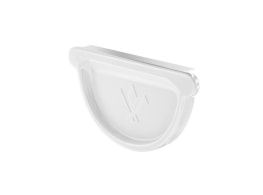 Заглушка Aquasystem D125 мм, GreenCoat Pural BT, RR 20 (белый)