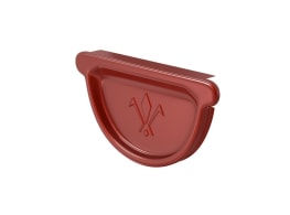 Заглушка Aquasystem D125 мм, GreenCoat Pural BT, RR 29 (красный)