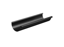 Желоб водосточный 3м Aquasystem D125 мм, GreenCoat Pural BT matt, RR 33 (черный)