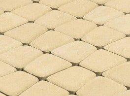 Тротуарная плитка Braer Классико круговая Песочный, h=60 мм