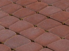 Тротуарная плитка Braer Классико круговая Винный, h=60 мм