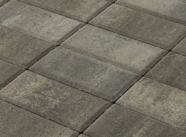 Тротуарная брусчатка Braer Прямоугольник Color Mix Туман, h=60 мм