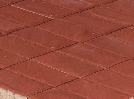 Тротуарная брусчатка Braer Прямоугольник Красный, h=40 мм