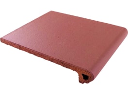 Клинкерная ступень флорентинер CANADA GRES Natura 018 Red, 244x330x18 мм