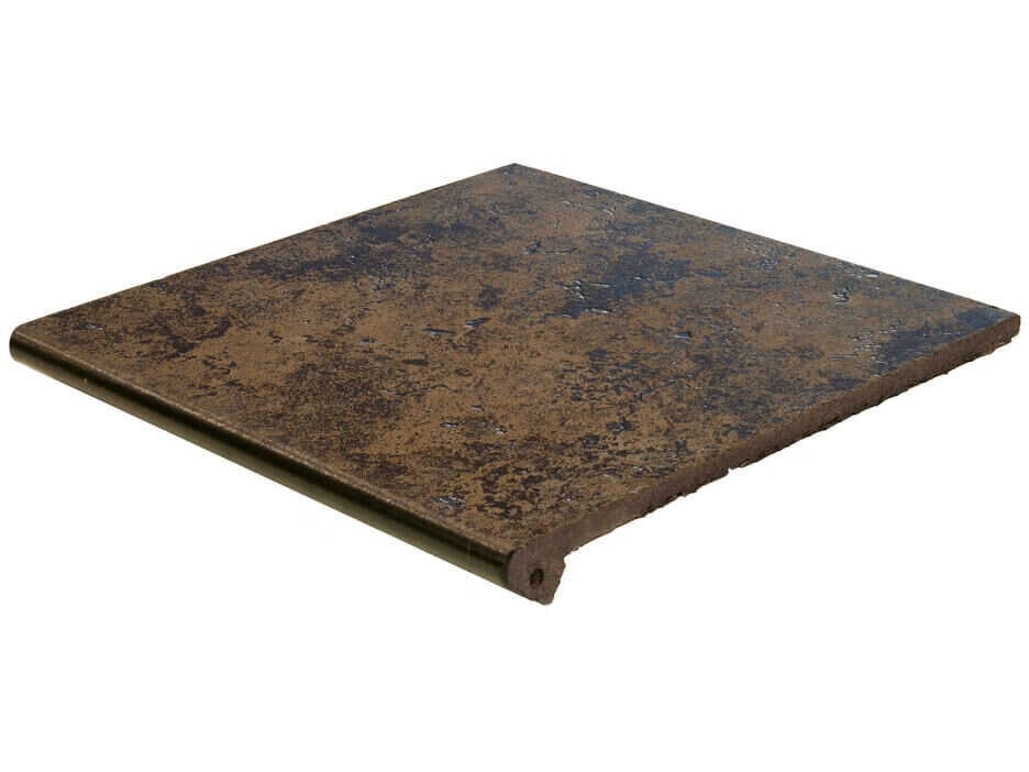 Клинкерная ступень флорентинер Exagres Metalica Vulcano peldano flor, 330x330x30x12 мм - фото 1