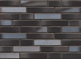 Клинкерный кирпич для фасада Feldhaus Galena K518DF geo platinum liso, DF 240x115x52, мм