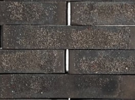 Клинкерный кирпич Laterem Antique №73.2 Тёмно-коричнево-чёрный с крупным песком, 290x85x50 мм