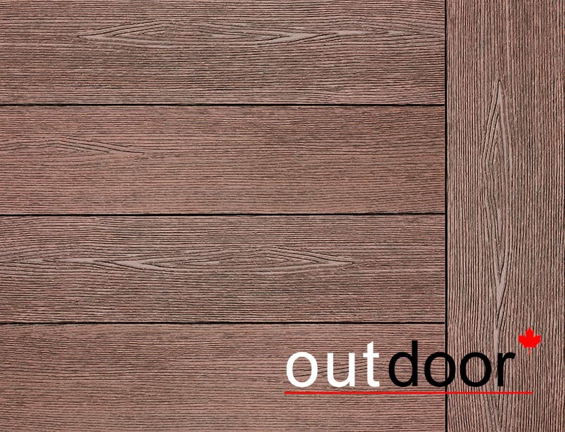 Террасная доска ДПК Outdoor завершающая 3D STORM/OCEAN, Коричневый микс, 4000x150x25 мм - фото 4