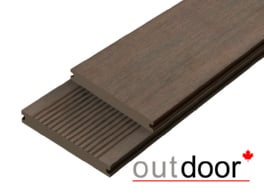 Террасная доска ДПК Outdoor полнотелая 3D COUNTRY/вельвет, Коричневый микс, 3000x146x20 мм