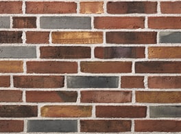 Клинкерный кирпич Petersen Tegl Bricks D39B Alt Rose m/Grau, DNF 228x108x54 мм