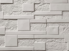 Декоративная гипсовая плитка Air Stone Индиана А23, белая