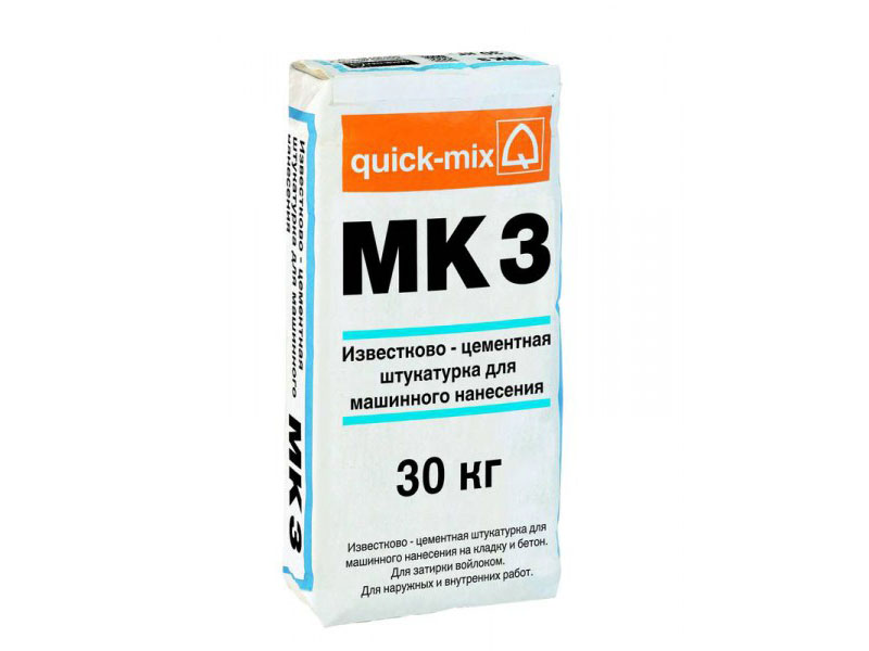 MK 3 Известково-цементная штукатурка Quick-mix Sievert