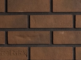 Минеральный кирпич ручной формовки REAL BRICK Коричневый Plain, 0.5WDF 215x51x65 мм