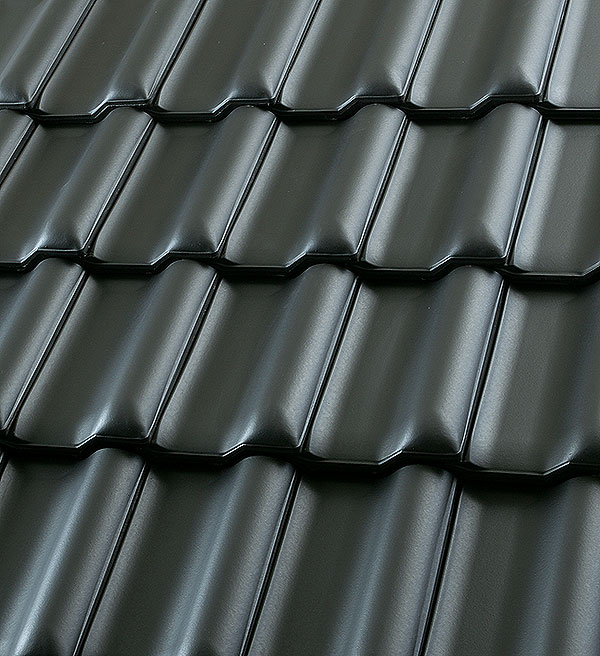 Керамическая черепица Roben FLANDERN anthrazit, 412х263 мм
