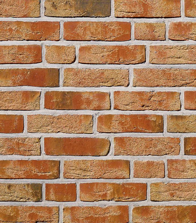Клинкерный кирпич Roben MOORBRAND sandgelb-bunt, NF 240x115x71 мм