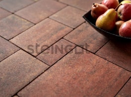 Тротуарная плитка Steingot Бавария Терракота, микс размеров