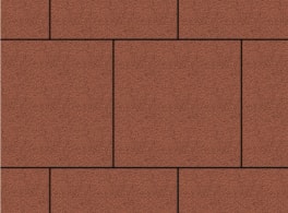 Тротуарные плиты Выбор КВАДРАТ Б.6.К.6 Гранит Красный, 400x400, h=60 мм