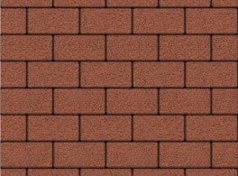 Тротуарная брусчатка Выбор ПРЯМОУГОЛЬНИК Б.2.П.6 Гранит Красный, 100x200, h=60 мм