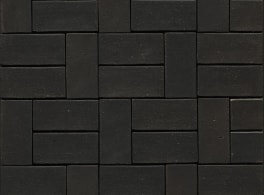 Клинкерный тротуарный кирпич Westerwalder Klinker PK0552 Eisenschmelz-schwarzbraun 200х100х52 мм