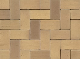Клинкерный тротуарный кирпич Westerwalder Klinker PK0652 Hellbraun-bunt 200х100х52 мм