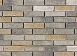 Декоративный облицовочный кирпич White Hills Терамо брик, 350-80, серый