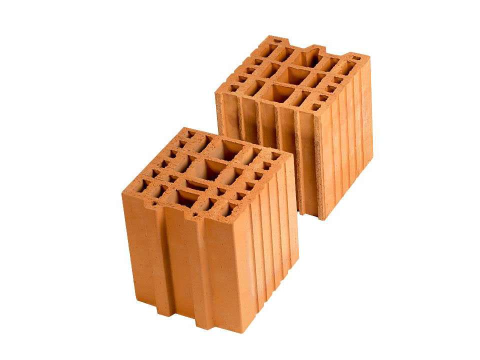 Доборный керамический блок Porotherm 20 1/2, М100, 200х400х219 мм