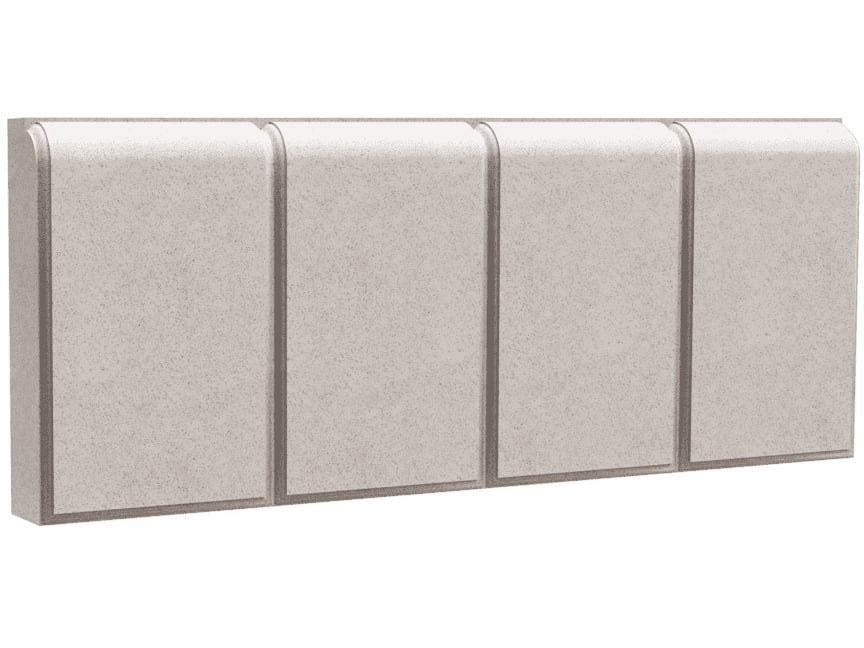 Бордюр композитный ZKING Stone, Бежевый, 500x200x50 мм - фото 1