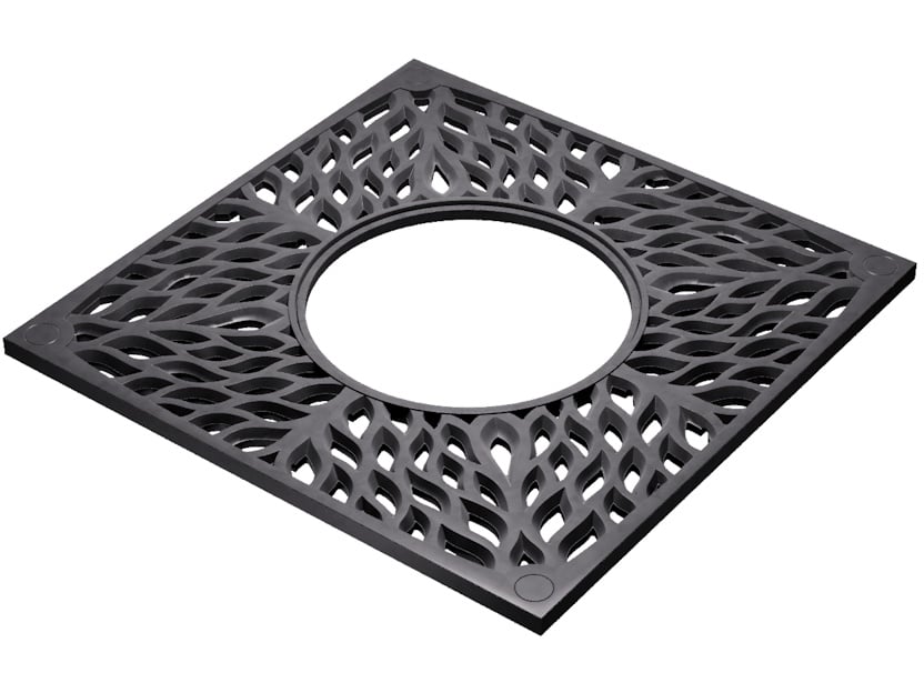 Приствольная решётка композитная ZKING Crust, Серый, 2000x2000x65 мм - фото 2