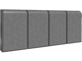 Бордюр композитный ZKING Stone, Серый, 500x200x50 мм