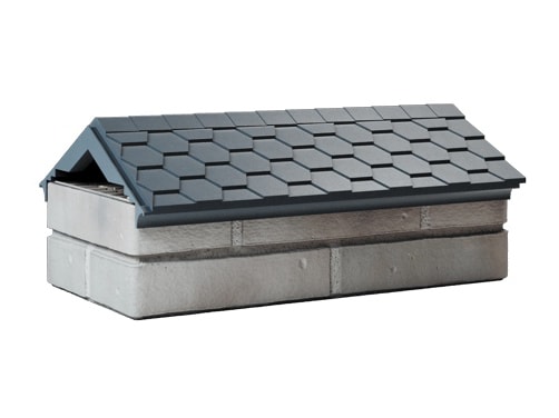 Парапет на забор ZKING Everest 255x510 с посадкой на 1 кирпич, серый - фото 1