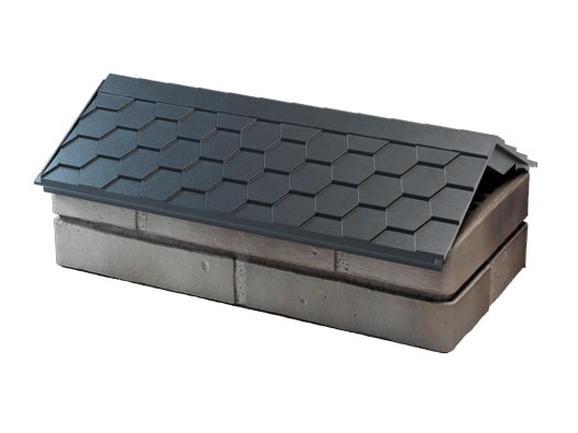 Парапет на забор ZKING Everest 255x510 с посадкой на 1 кирпич, серый - фото 3