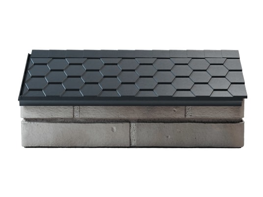 Парапет на забор ZKING Everest 255x510 с посадкой на 1 кирпич, серый - фото 4