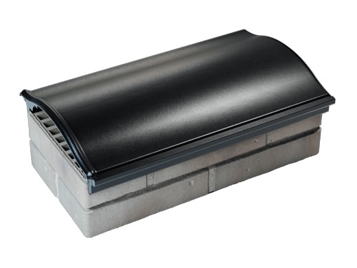 Парапет на забор ZKING Monblan 255x510 с посадкой на 1 кирпич, черный - фото 2